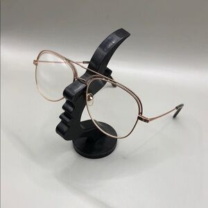 Original Penguin THE DADDY Eyeglasses Pilot Aviator Gold Metal Stainless Steel